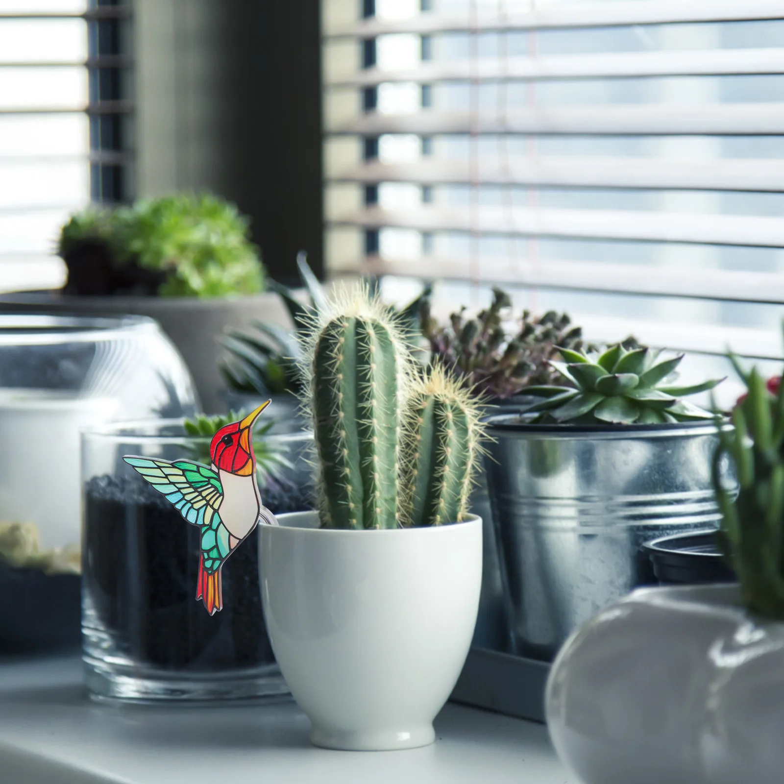 Фигурки цветочного горшка колибри - Фотография_3