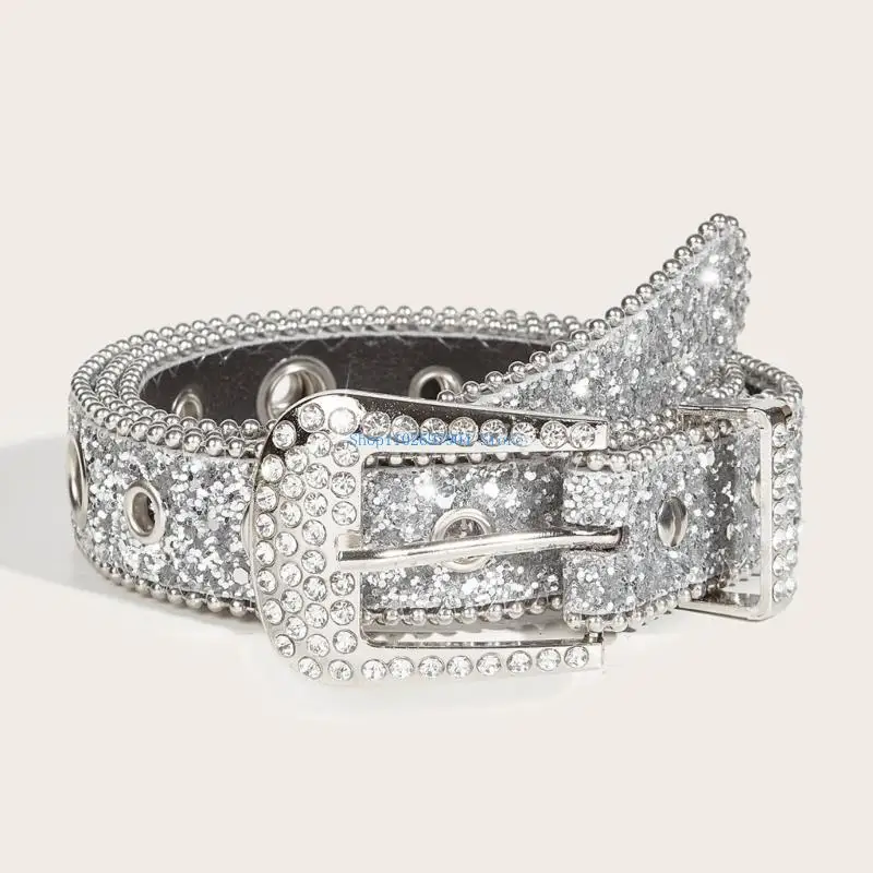 N7yf cowboy bling afinestone buckle - Фотография_4