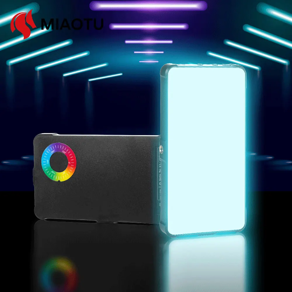 Miaotu rgb светодиодный светильник для видео