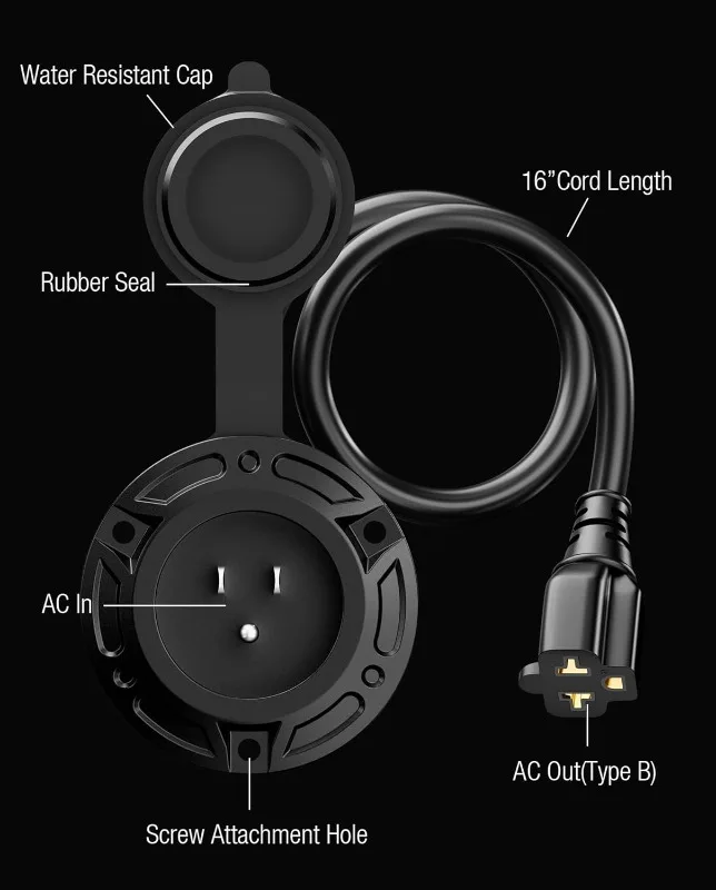 20a 125v сверхмощные водонепроницаемые - Фотография_3