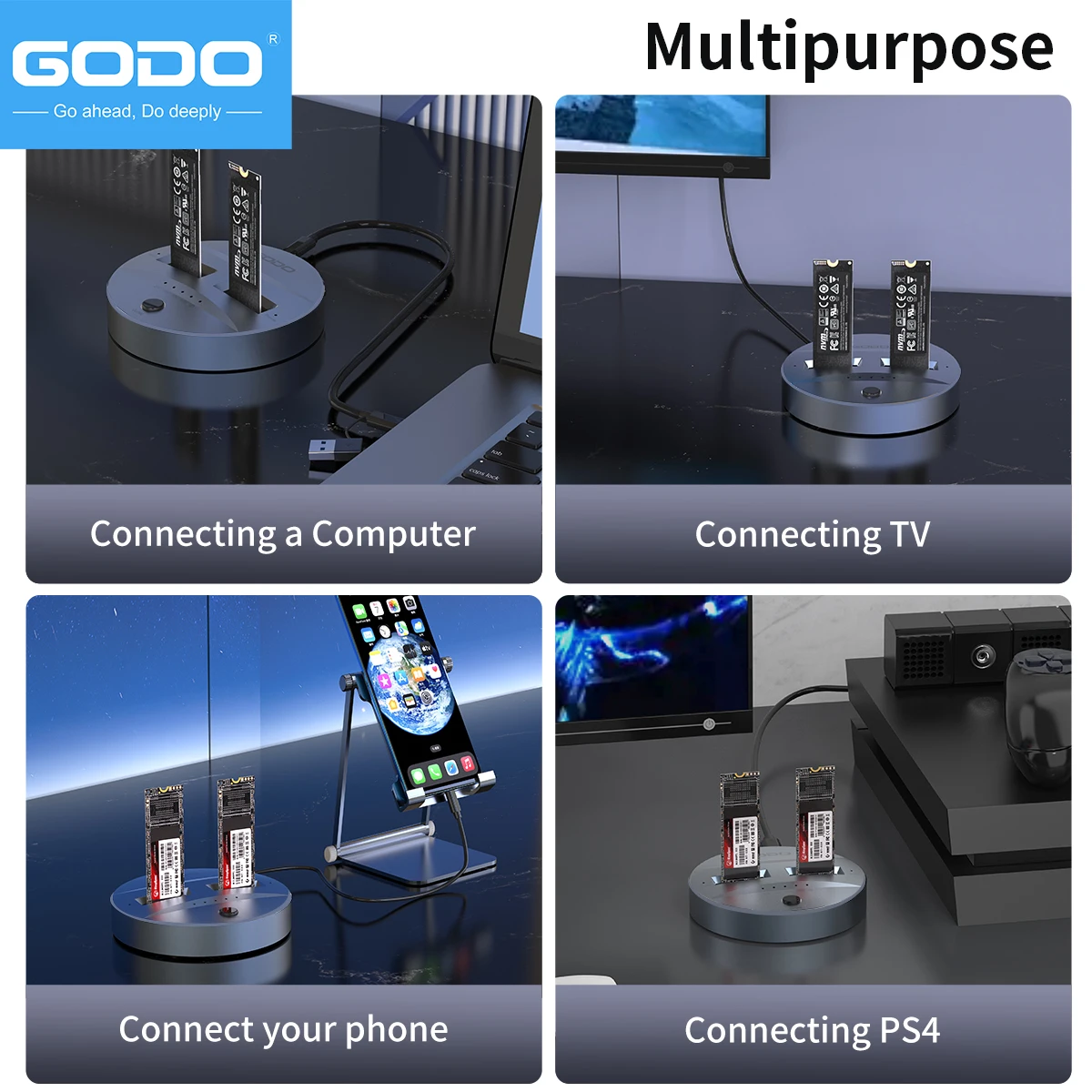 Дубликатор godo nvme/sata m.2 с двумя отсеками - Фотография_5