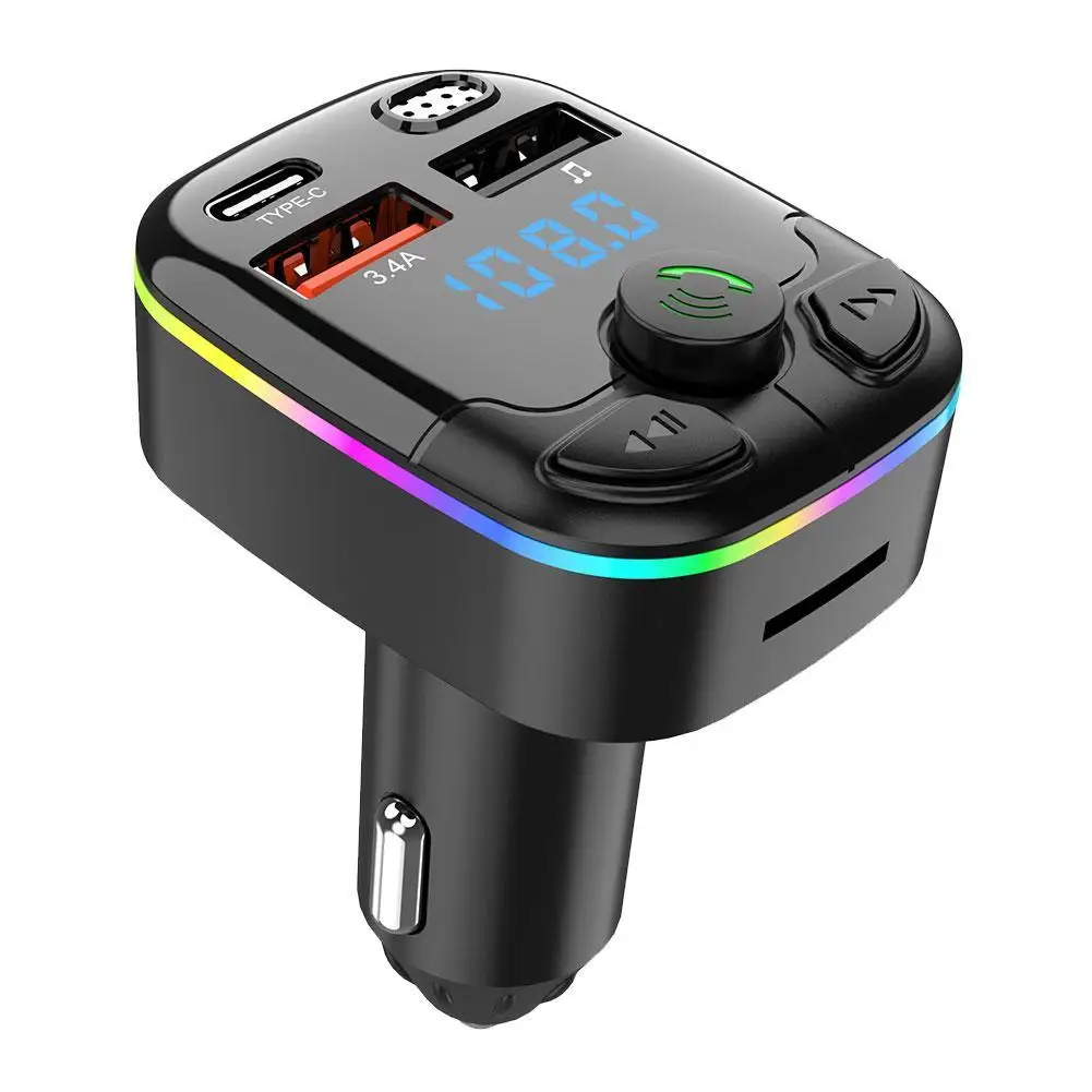 Bluetooth 5.0 автомобильный fm-передатчик