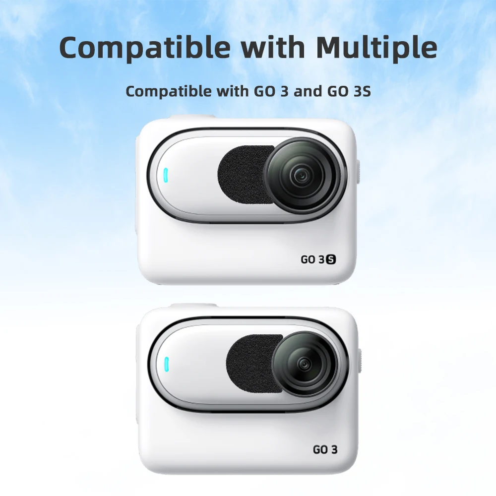 Микрофон, ветрозащитный хлопковый аудиокомплект для insta360 go 3/3s - Фотография_4
