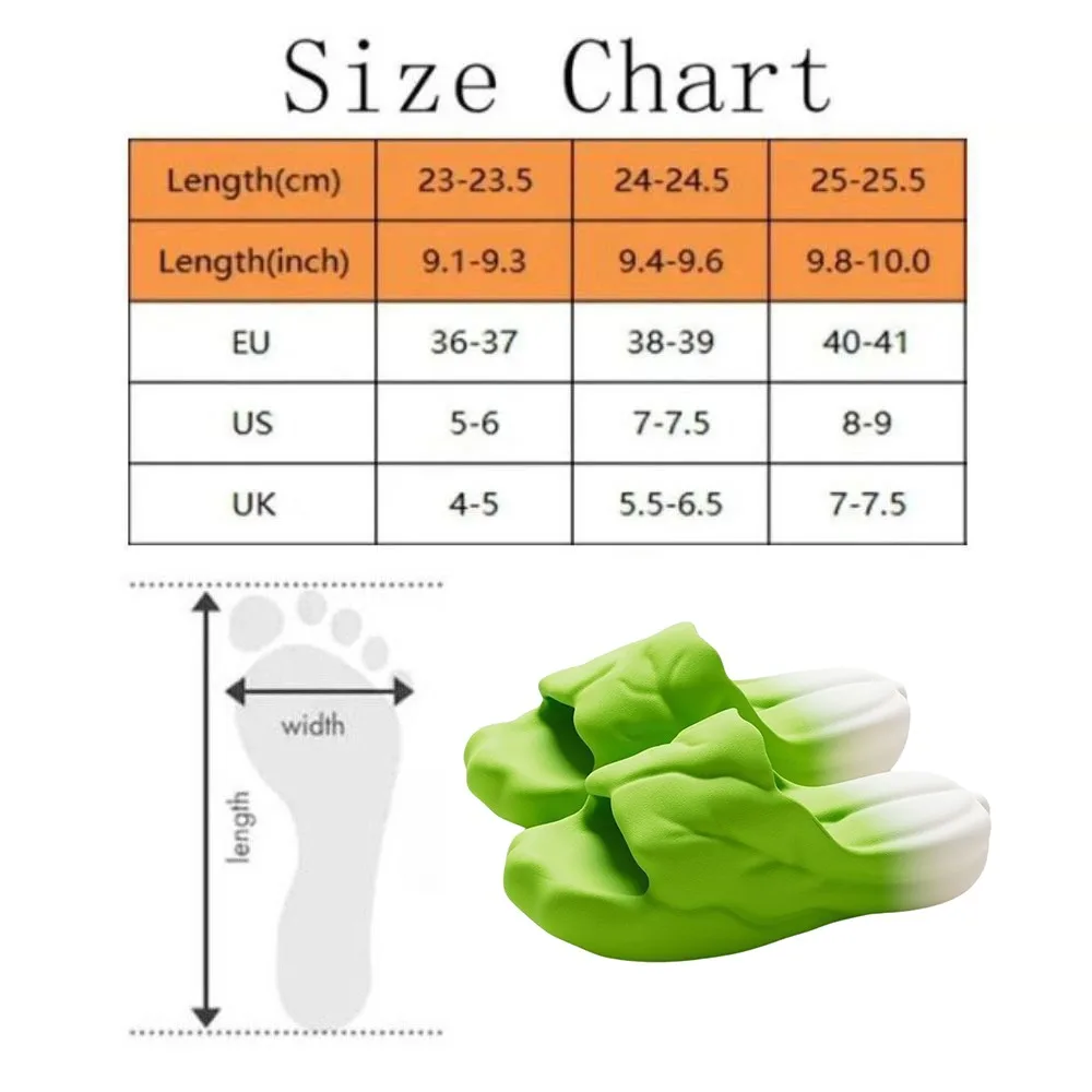Обувь, креативные тапочки с имитацией капусты - Фотография_6