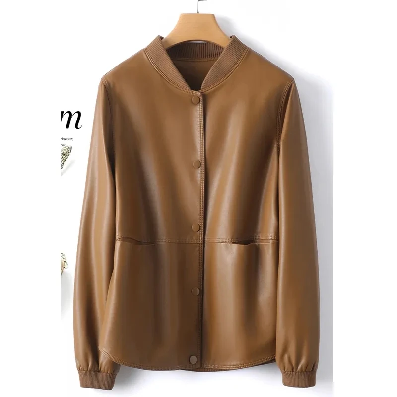 Кожаные куртки из овчины с разрезом