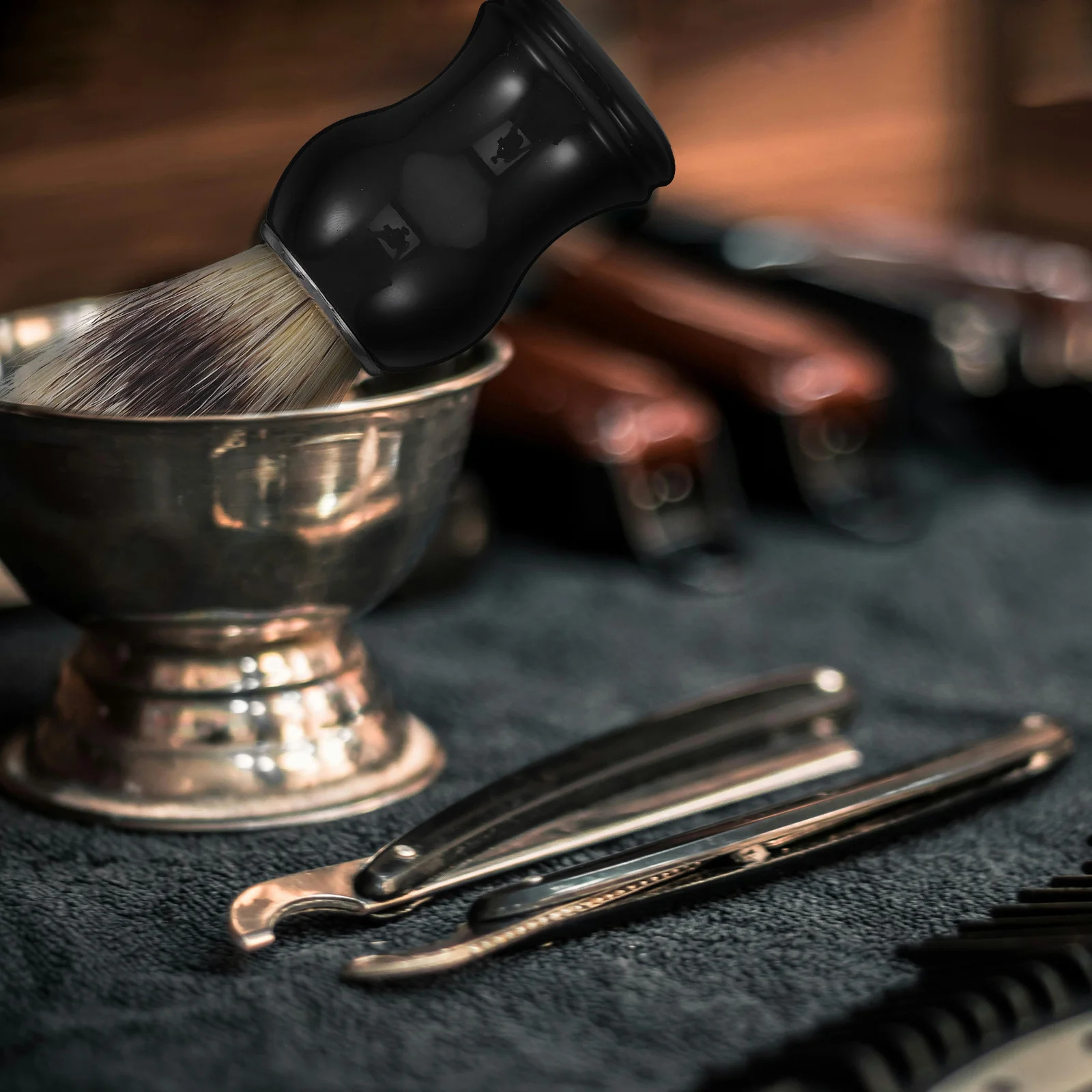 Щетка для бритья волос барсука для мужчин - Фотография_2