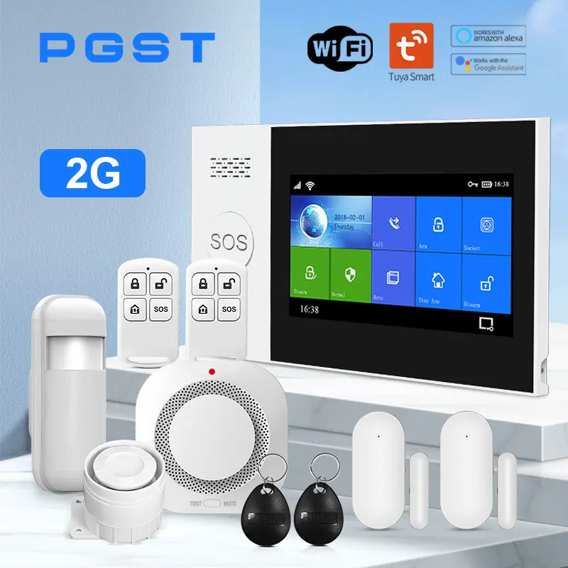 Система сигнализации pgst pg107 tuya с экраном 4