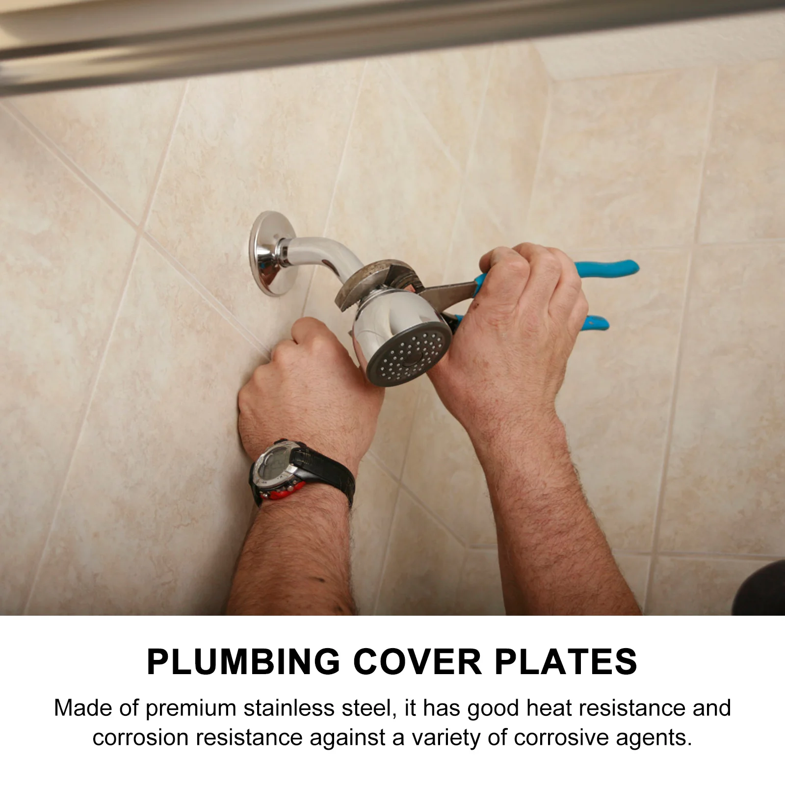 Крышка смесителя для душевой насадки премиум-класса из нержавеющей стали - Фотография_3