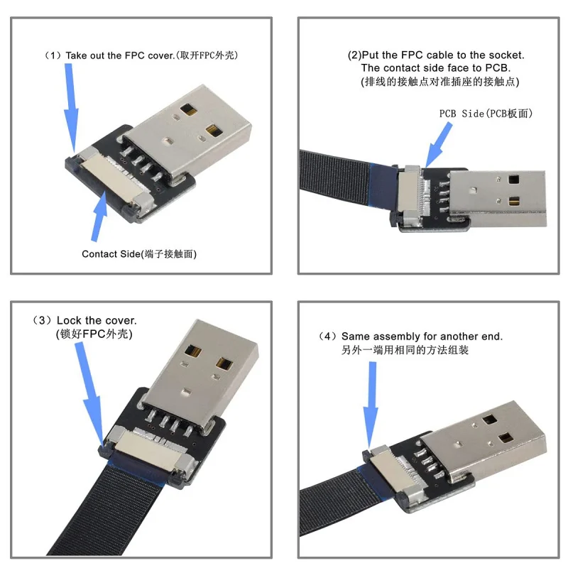 Cy 10 см fpc ленточный плоский кабель шаг 20pin для usb3 - Фотография_4