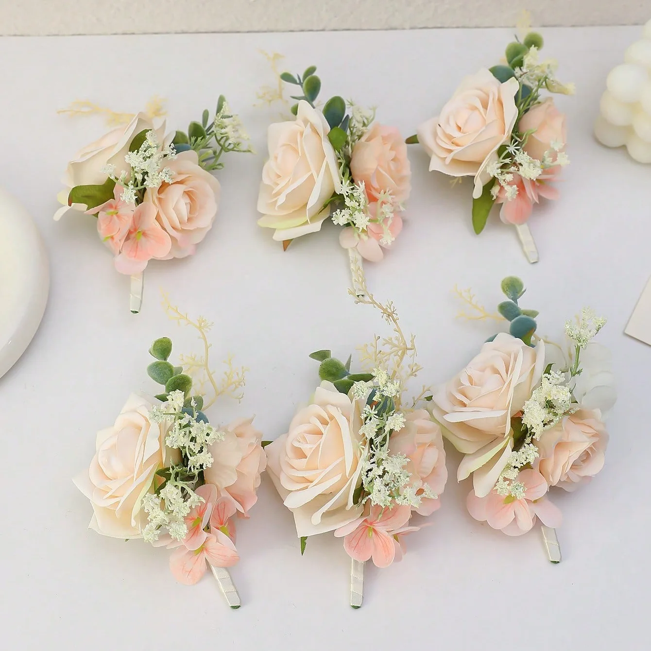 Красивая принцесса роза леди свадебный корсаж с цветком на запястье