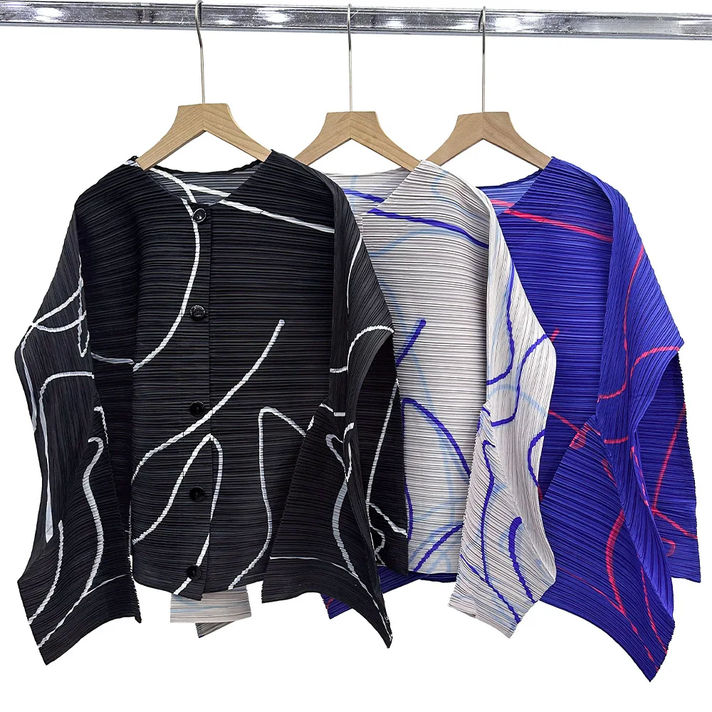 Плиссированная рубашка miyake premium sense