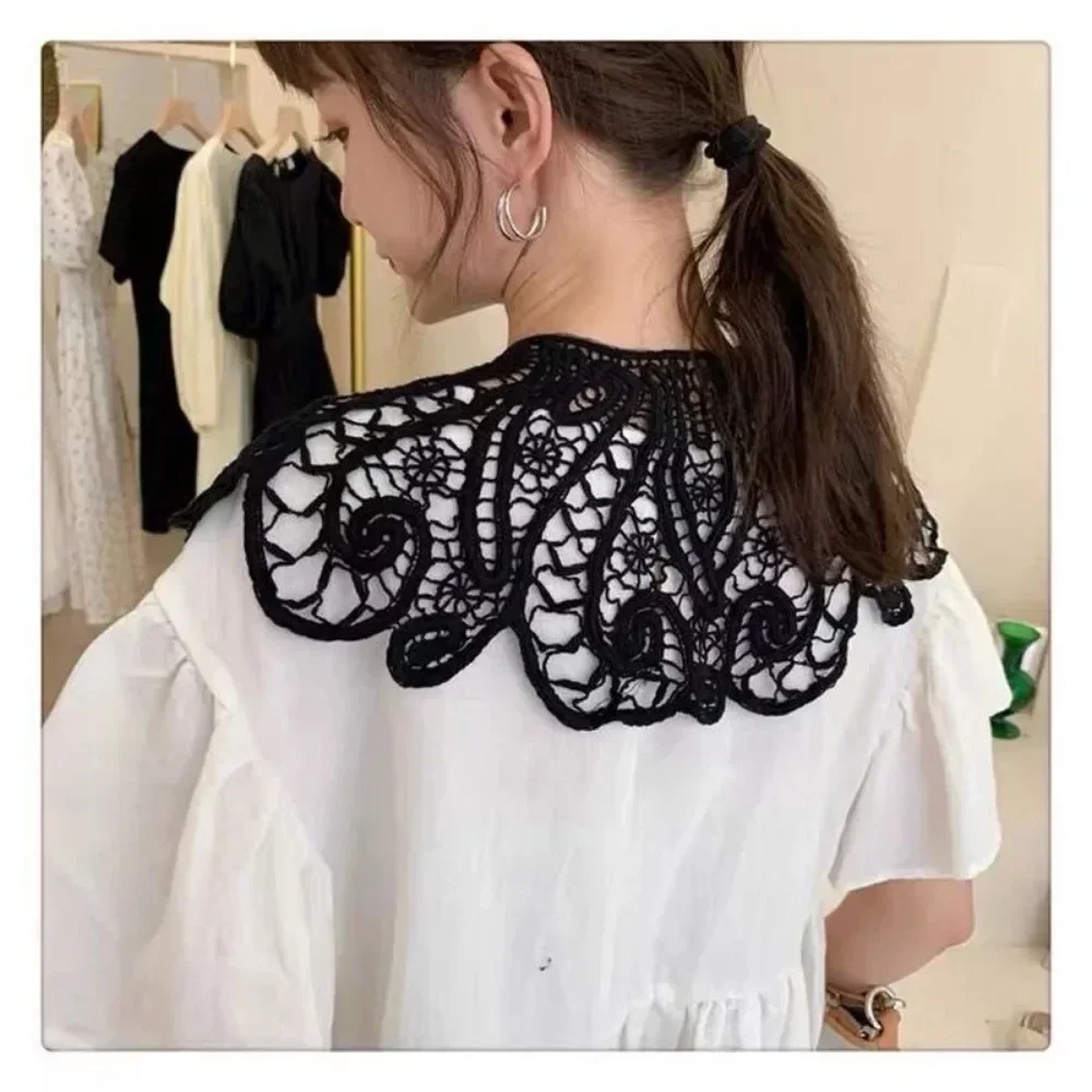 Женские кружевные ажурные женские летние повседневные универсальные шали - Фотография_5