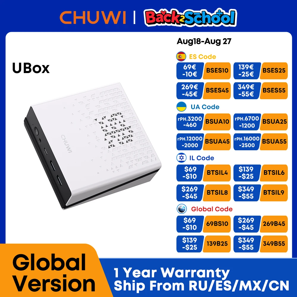 Chuwi ubox mini pc amd r5 6600h
