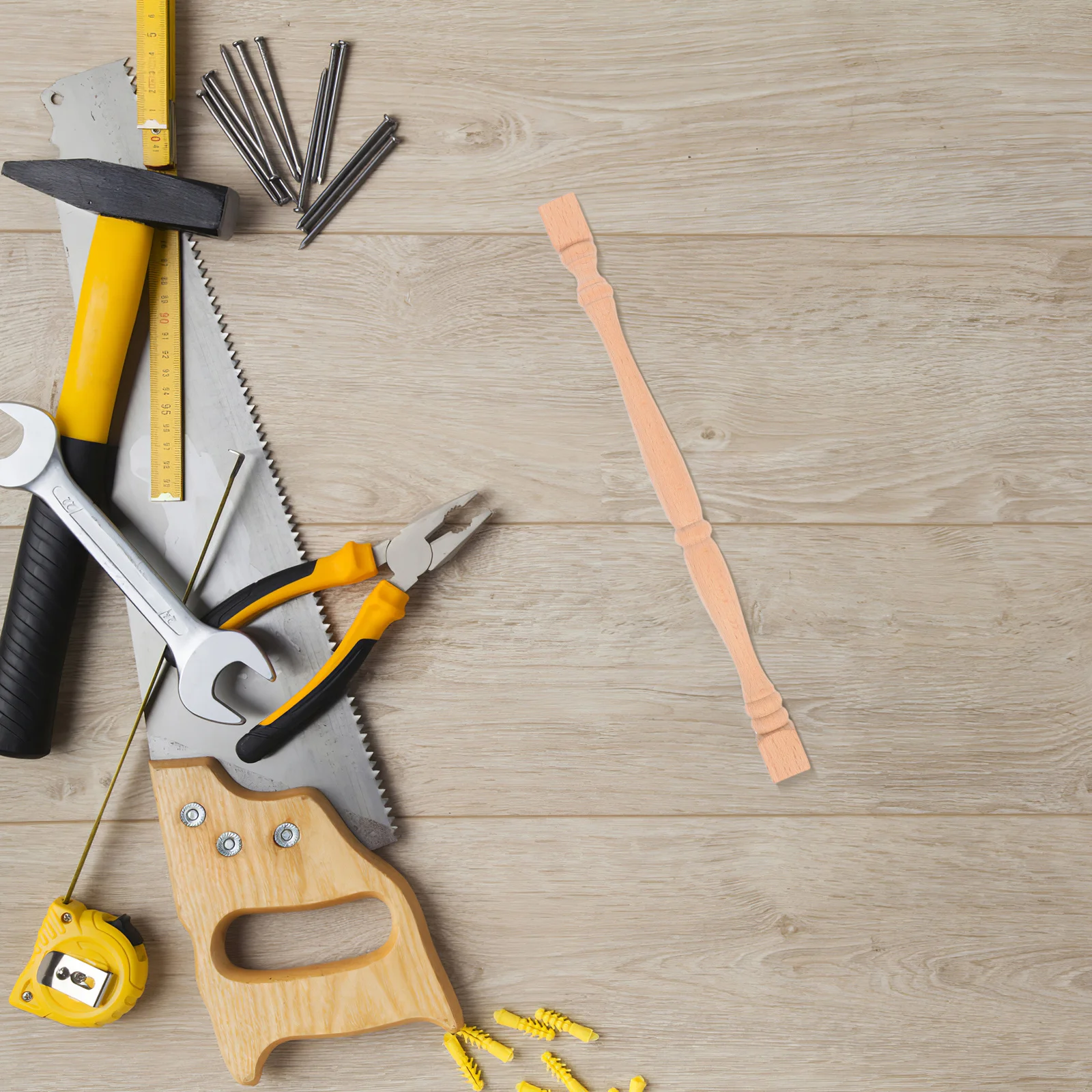 Незаконченный деревянный шпиндель балясины в европейском стиле - Фотография_5