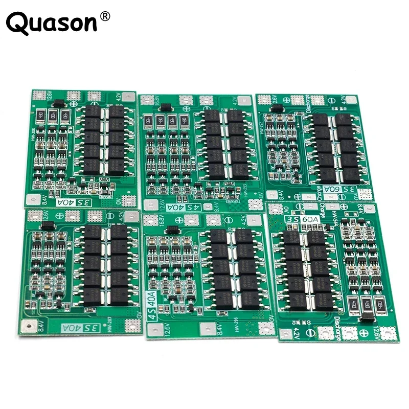 Плата защиты зарядного устройства для литий-ионных аккумуляторов 3s/4s