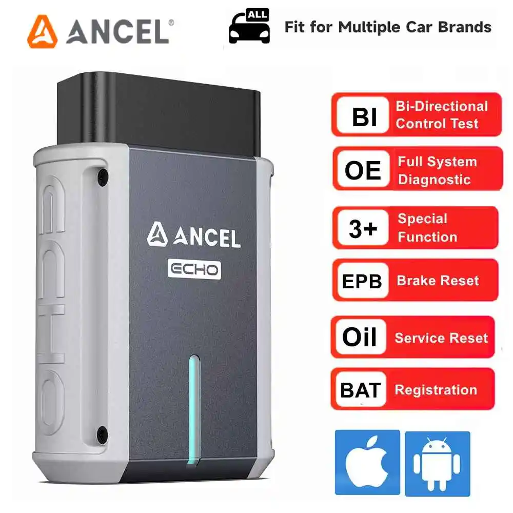 Автомобильный сканер ancel echo obd2