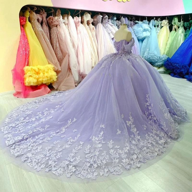 Сиреневое платье quinceanera - Фотография_3