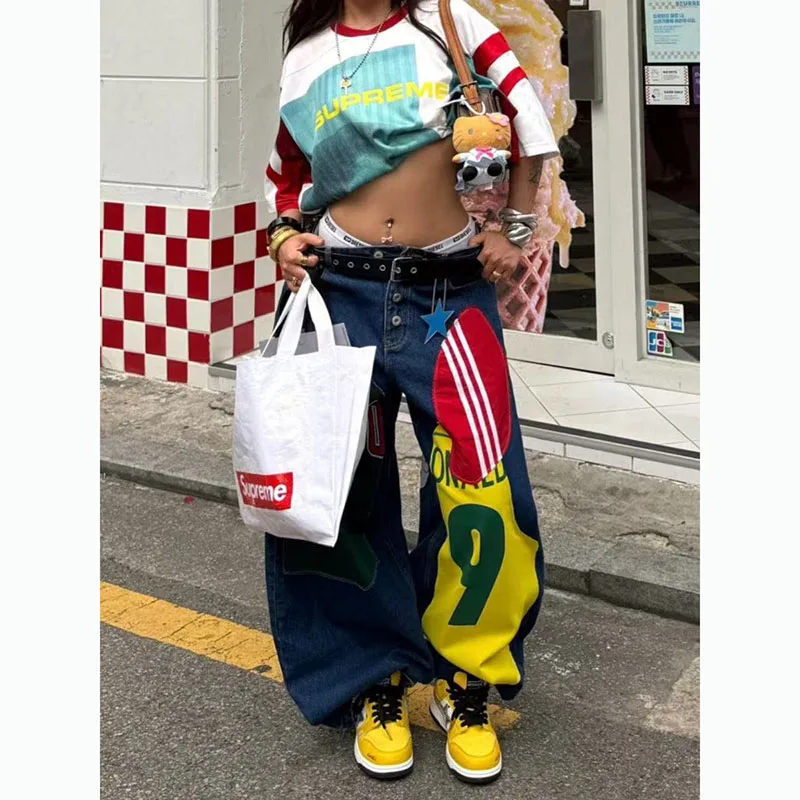 Джинсы с принтом american high - Фотография_2