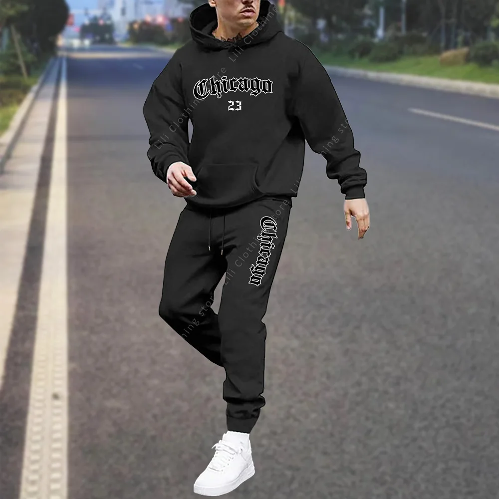 Мужские комплекты: толстовки и спортивные штаны chicago - Фотография_3
