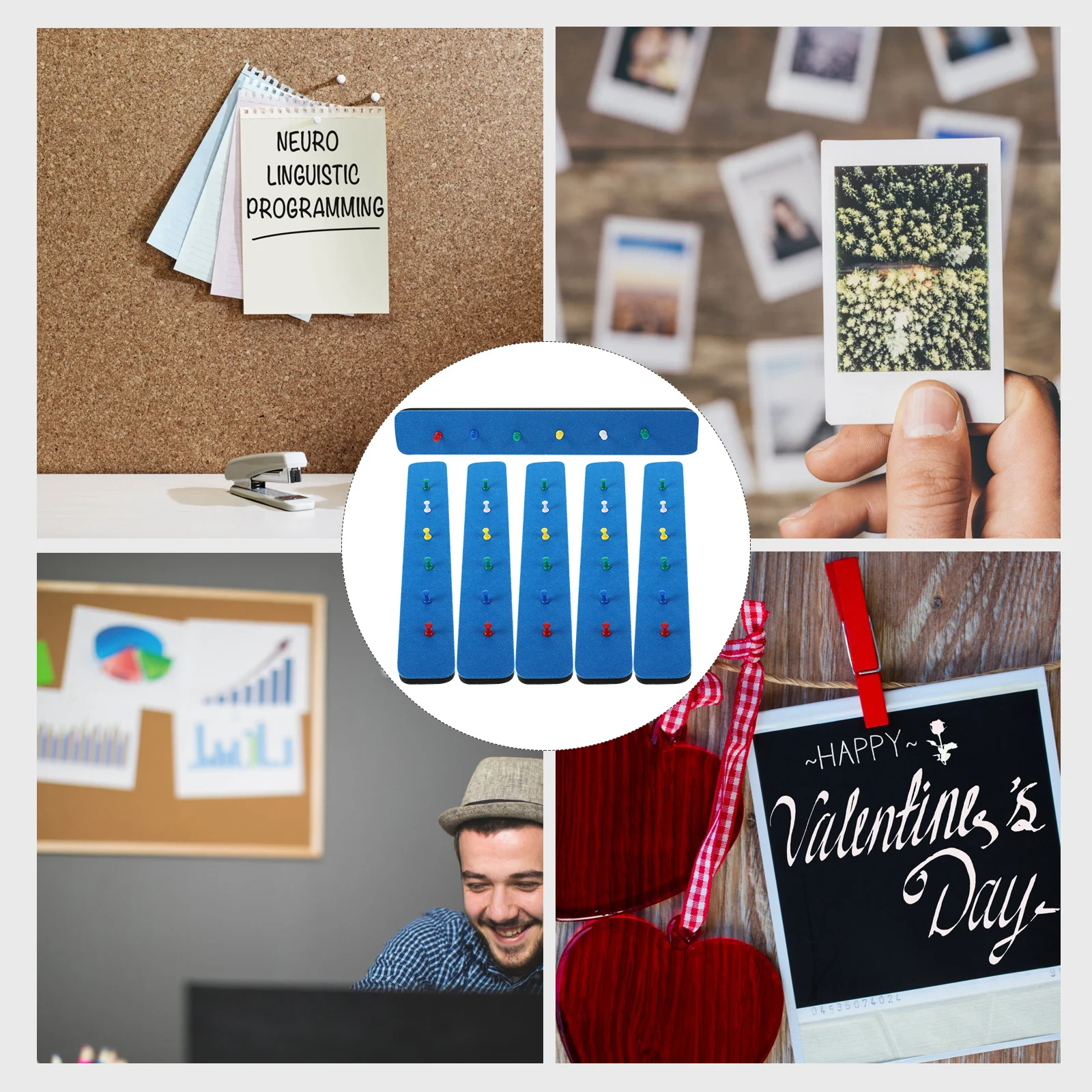 1 комплект, 1 комплект клейких фетровых полосок для заметок - Фотография_5