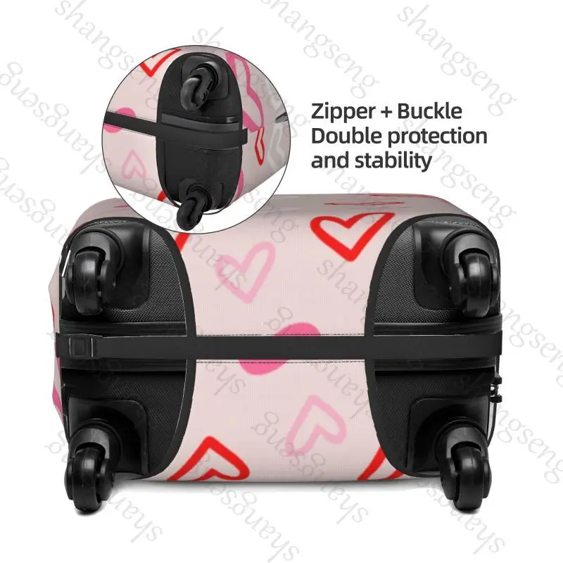 Love heart travel luggage cover - Фотография_2
