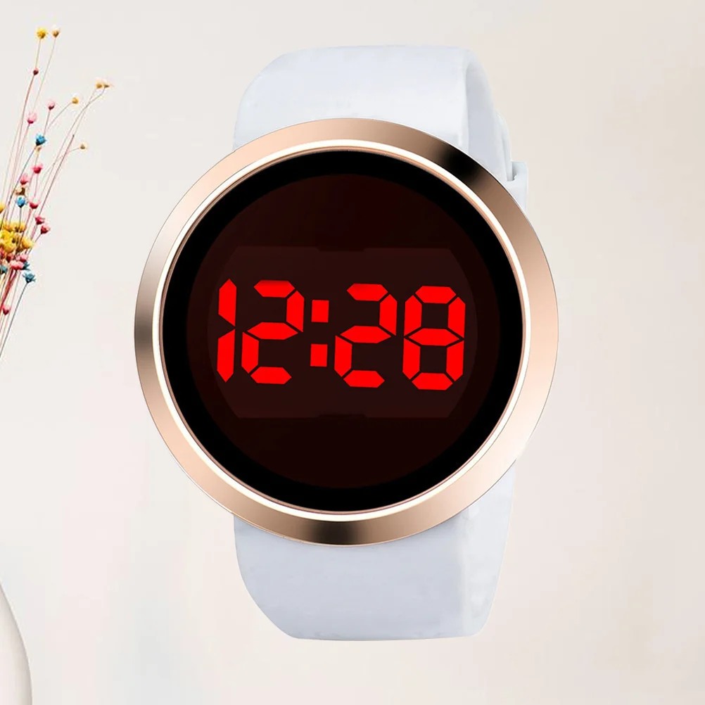 Электронные светодиодные часы унисекс из сплава с сенсорным дисплеем