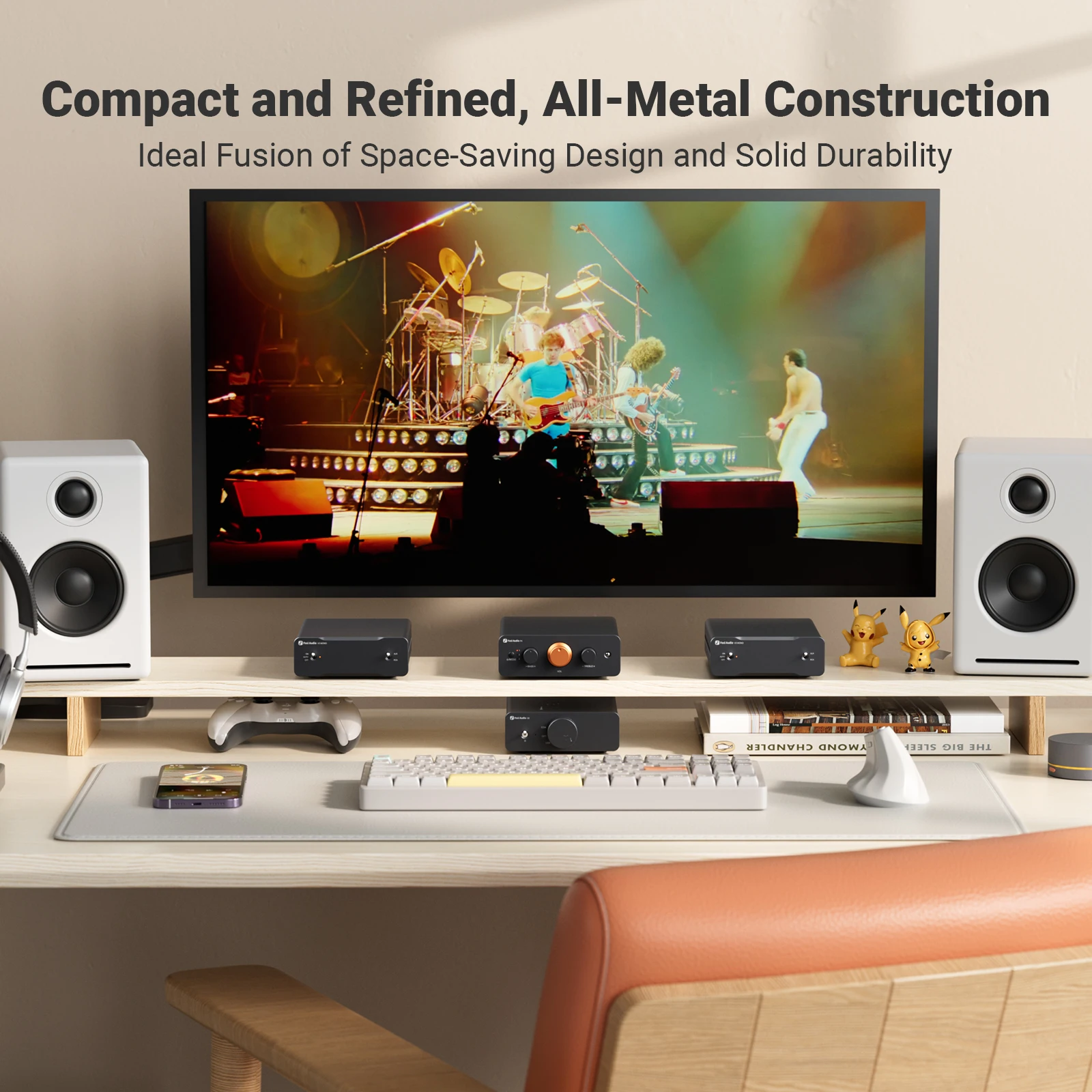 Fosi audio p4 hifi предусилитель: 3 входа rca - Фотография_5