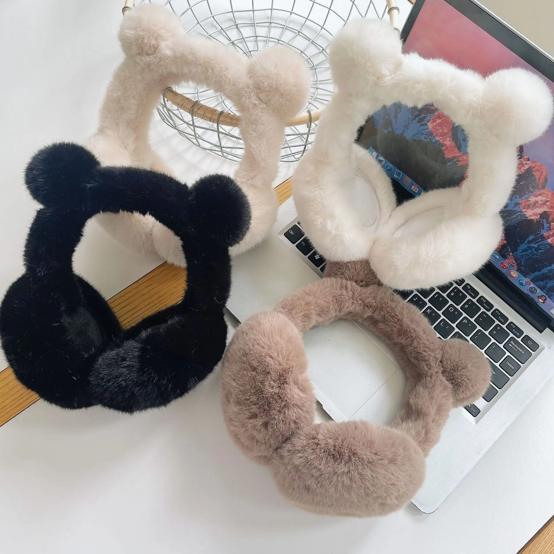 Года, милые наушники с медвежьими ушками