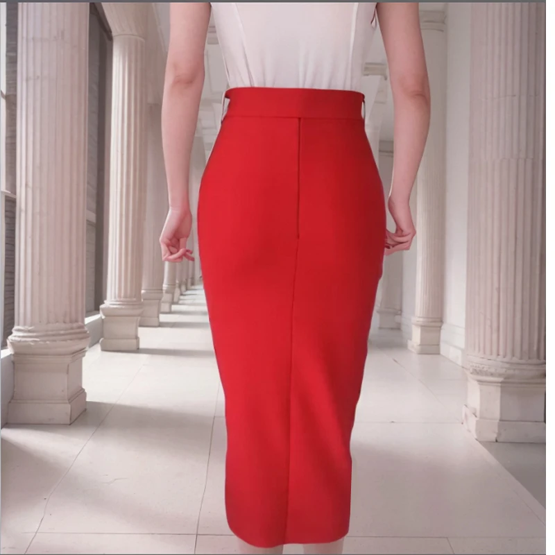 Женская юбка-карандаш средней длины - Фотография_2