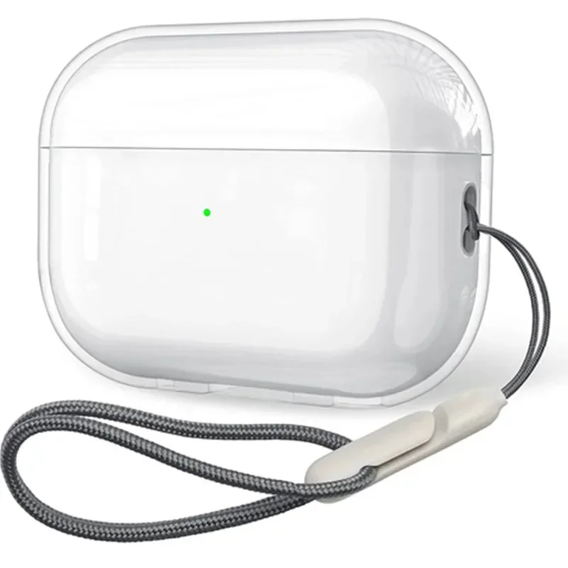 Прозрачный мягкий чехол из тпу для наушников airpods 4 3 2 1 pro pro2