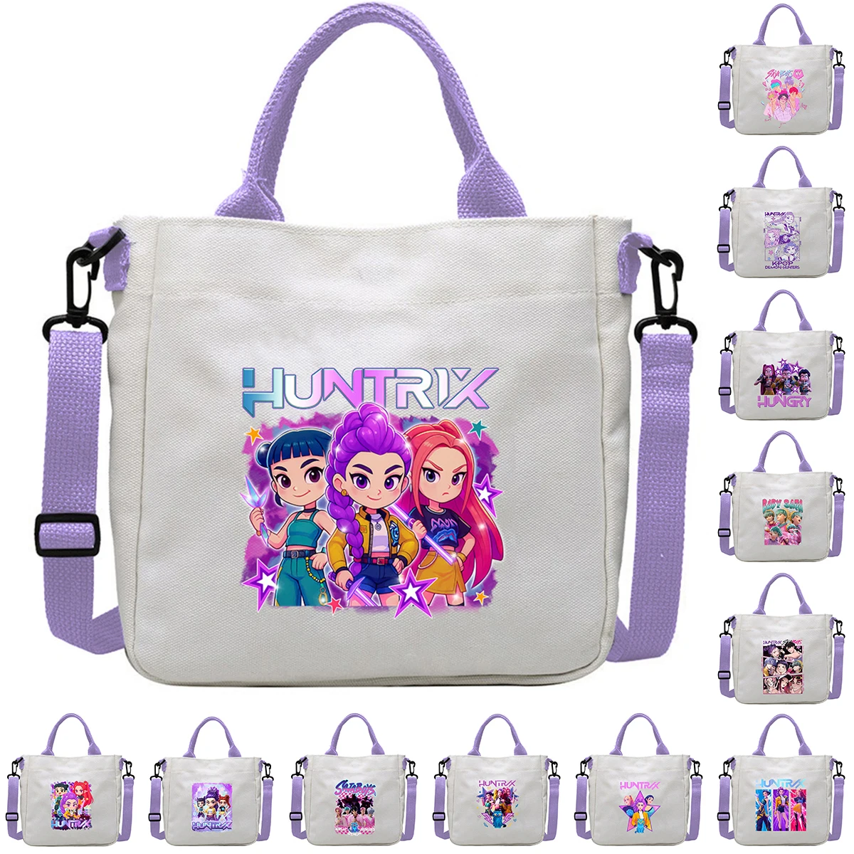 Года, холщовая сумка на плечо k-pop demon для мальчиков и девочек