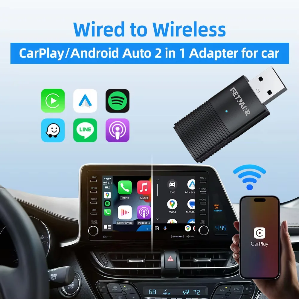 Getpairr беспроводной carplay dongle - Фотография_3