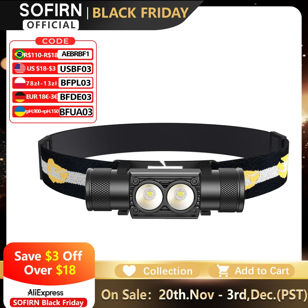 Светодиодный налобный фонарь h25s