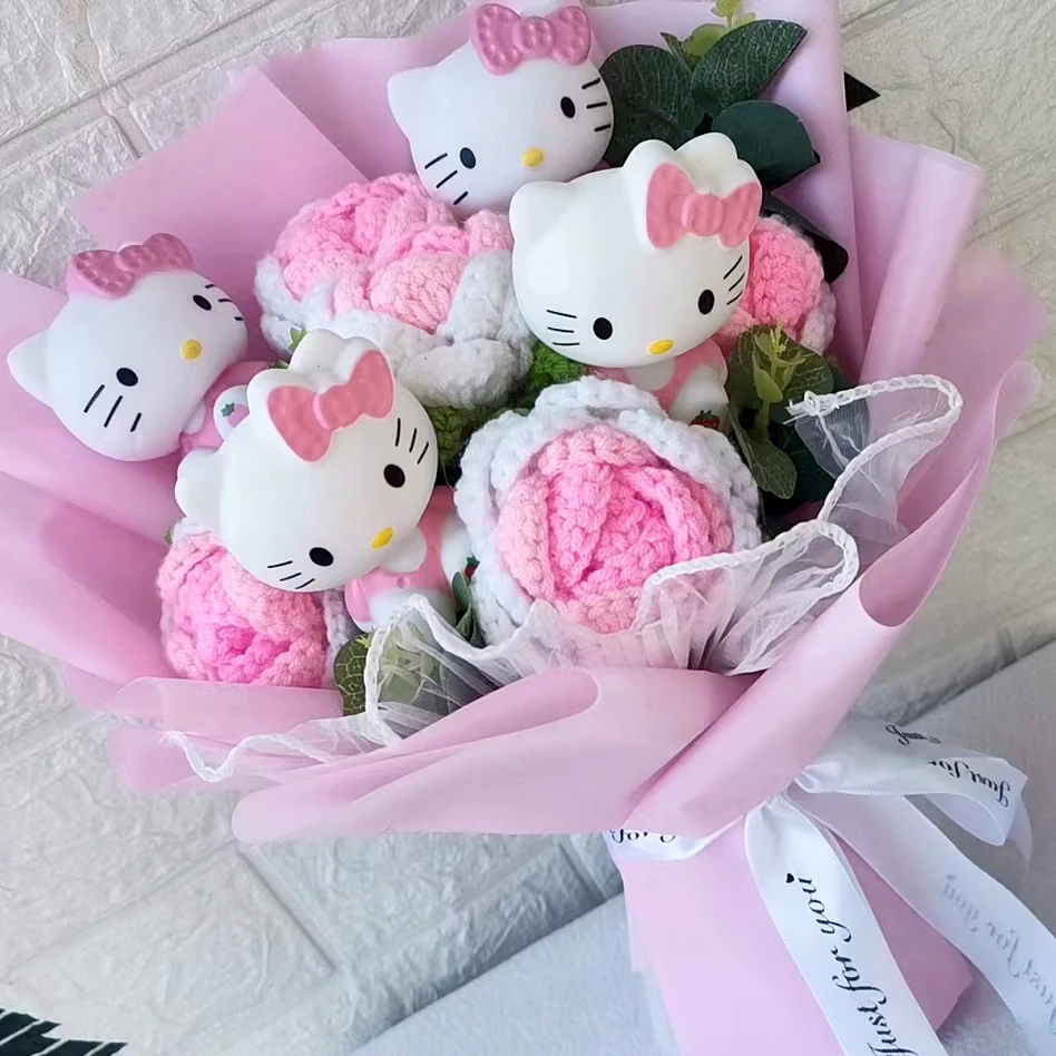 Плюшевый букет с героями мультфильмов «hello kitty» - Фотография_3