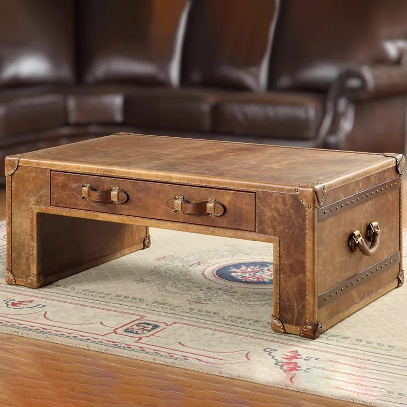 Журнальный столик-чемодан в американском стиле - Фотография_2