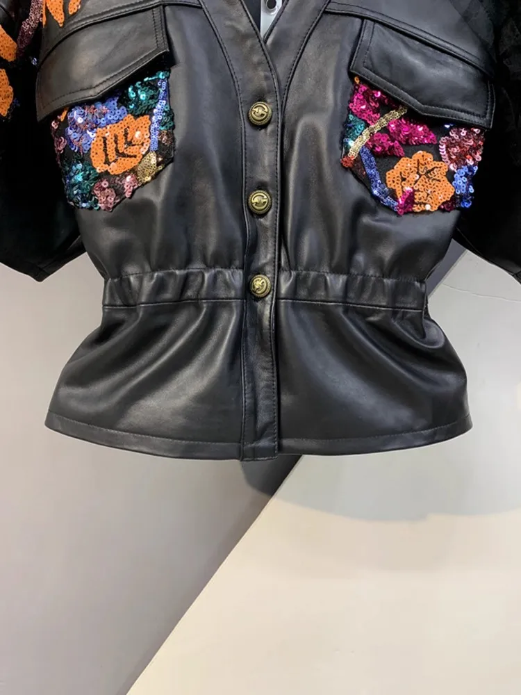 Женская куртка из натуральной кожи из овчины - Фотография_5