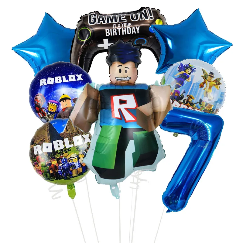 Набор воздушных шаров с героями мультфильмов roblox для мальчиков - Фотография_6