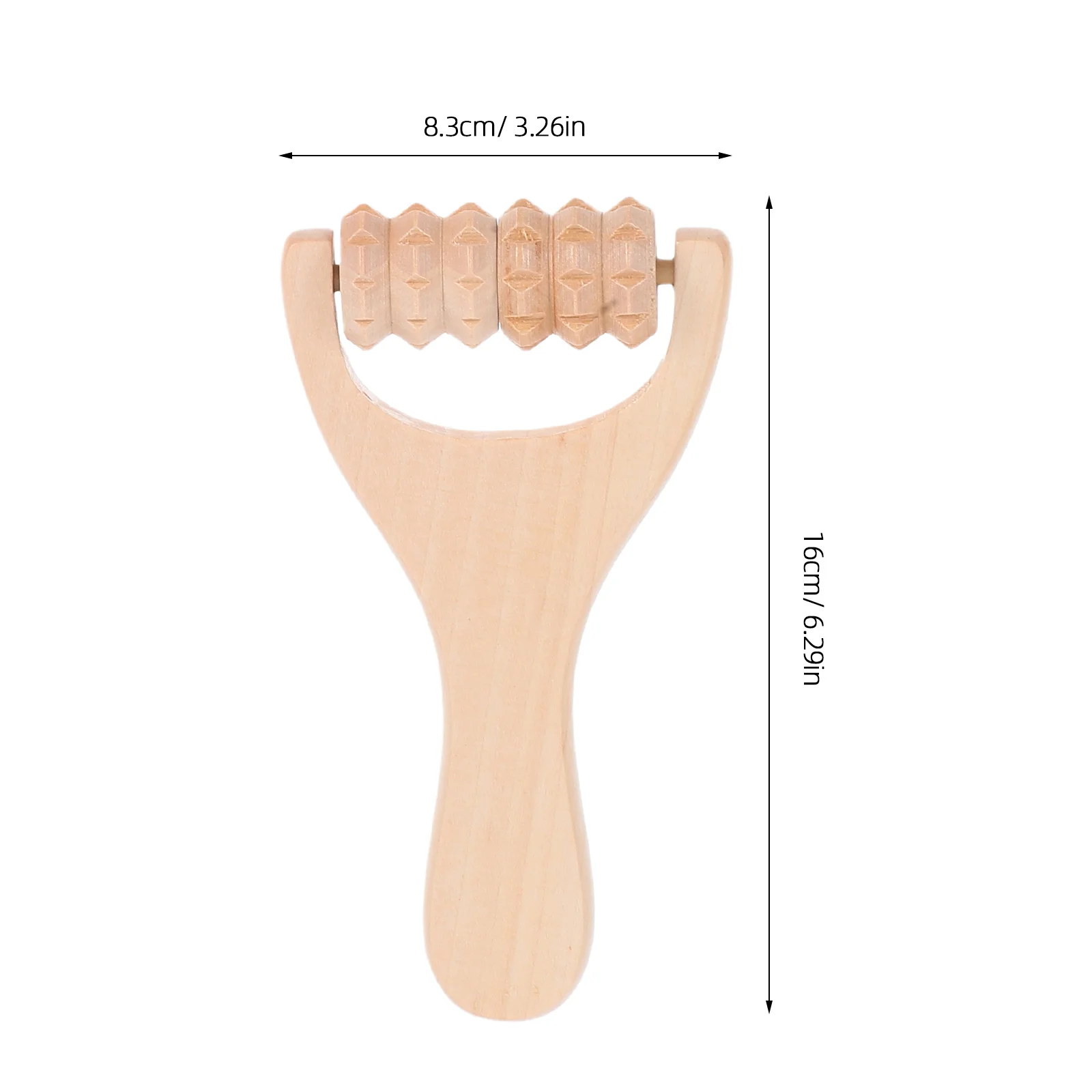 Массажный роликовый массажер из натурального дерева - Фотография_3