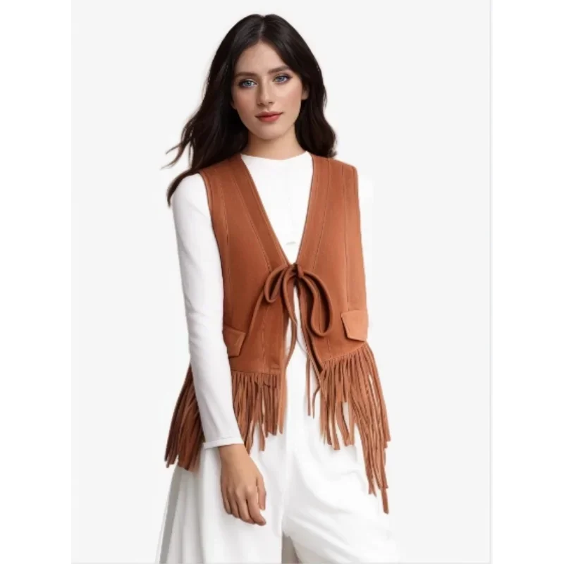 Женские жилеты из натуральной кожи - Фотография_5