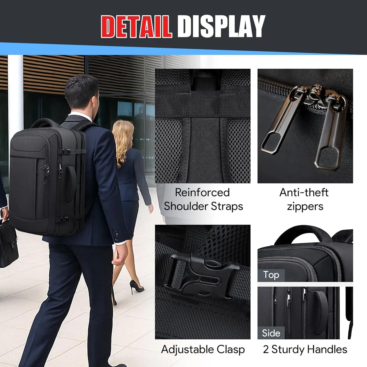 Дорожный рюкзак, расширяемый рюкзак - Фотография_5