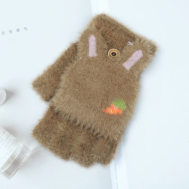 Вязаные перчатки женские kawaii - Фотография_5