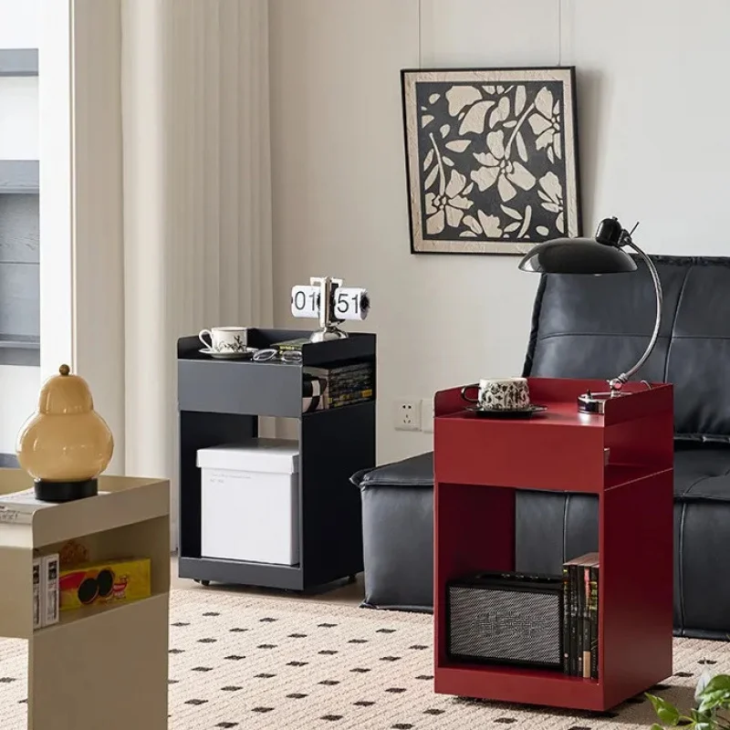 Современный красный торцевой столик — сборка не требуется - Фотография_2