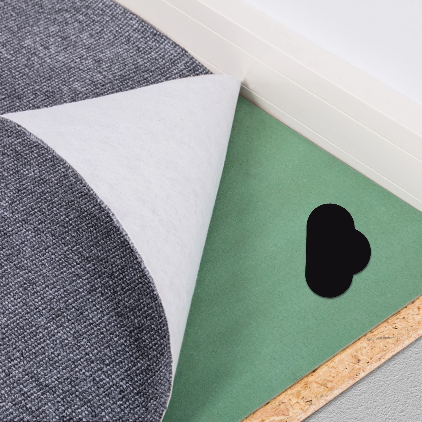 Противоскользящие подушечки для ковров в форме сердца и облака