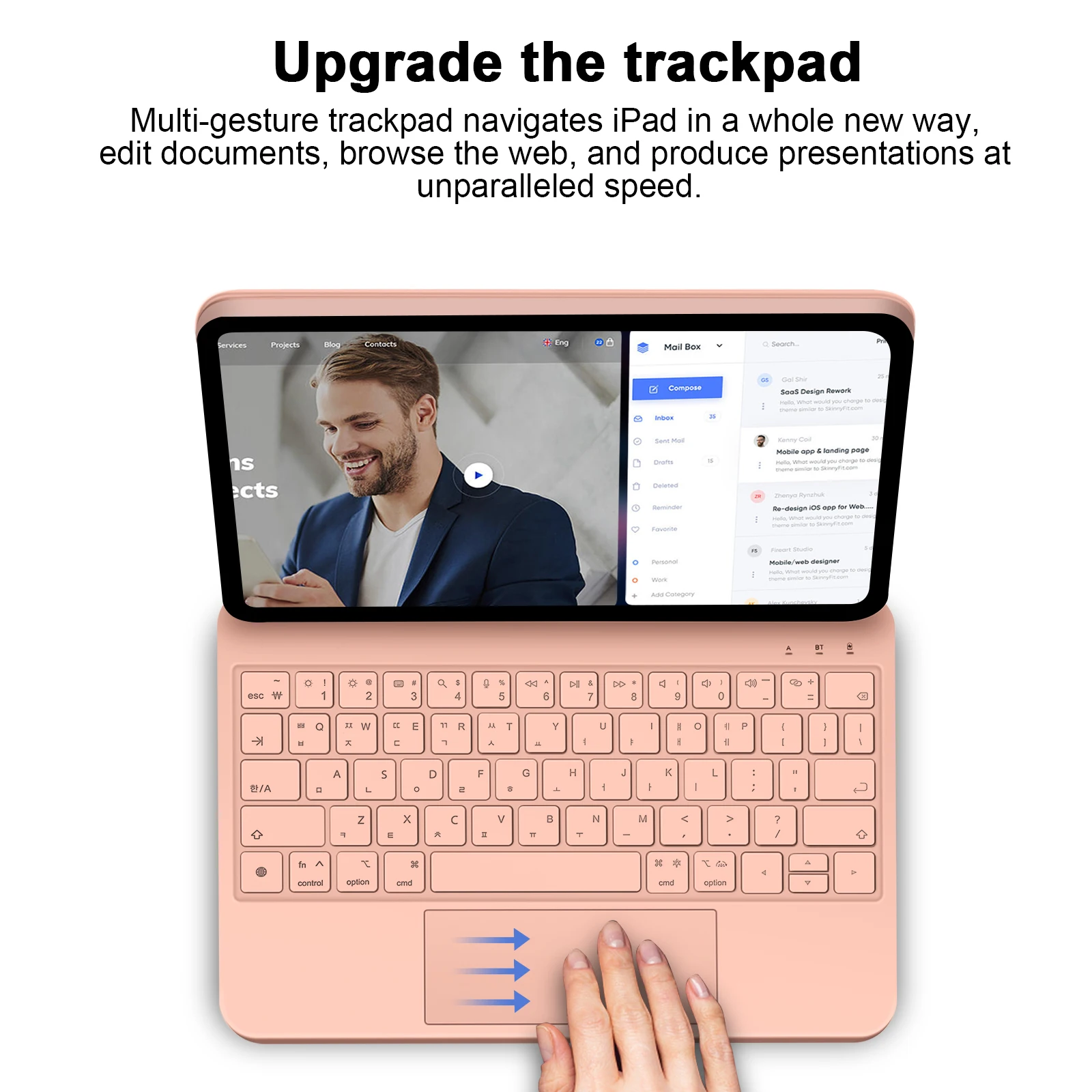 Goojodoq magic keyboard для ipad - Фотография_4