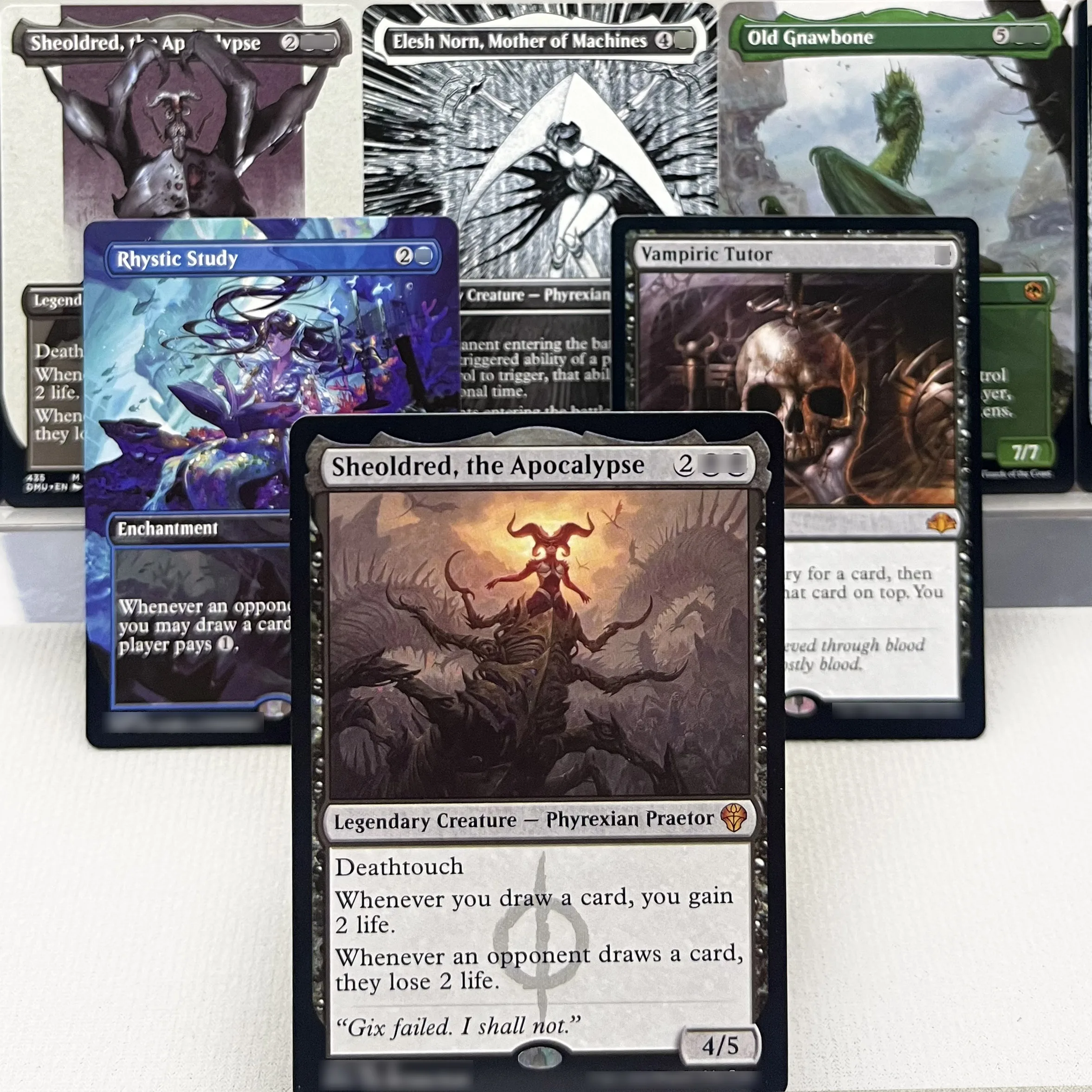 One eld afr mid holo12-i01 tcg прокси волшебные карты sheoldred