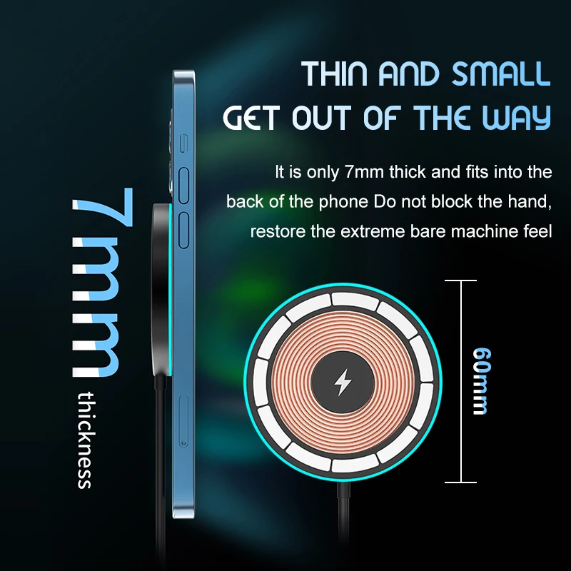 Магнитное беспроводное зарядное устройство для magsafe - Фотография_4