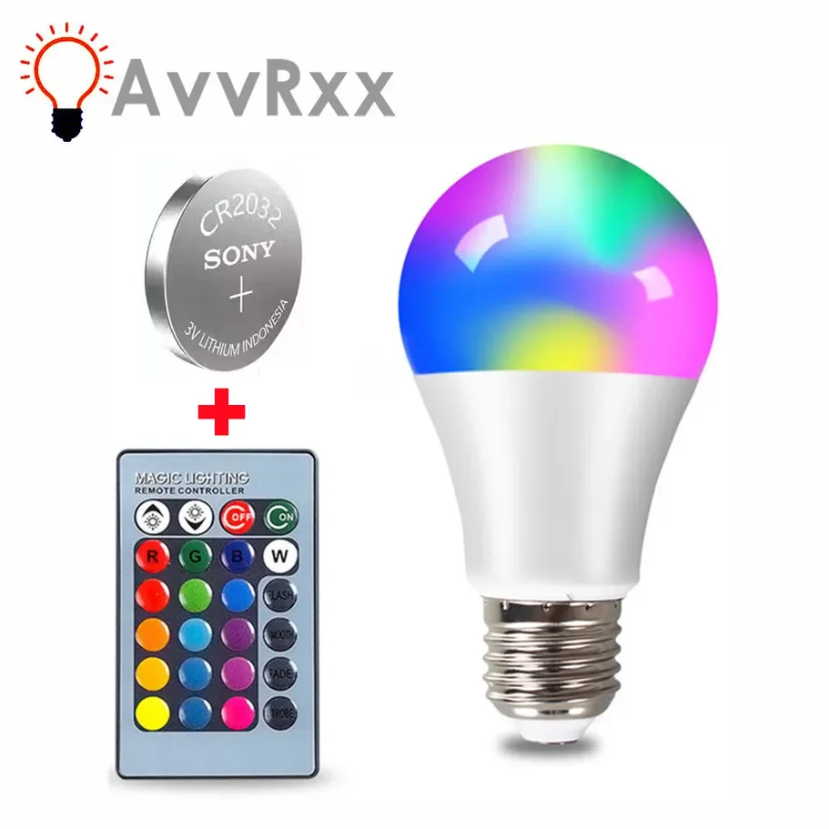 E27 светодиодная rgb лампа-прожектор