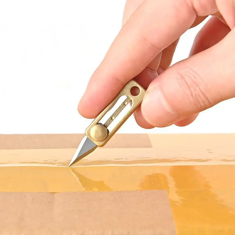 Мини-латунный брелок-нож - Фотография_5