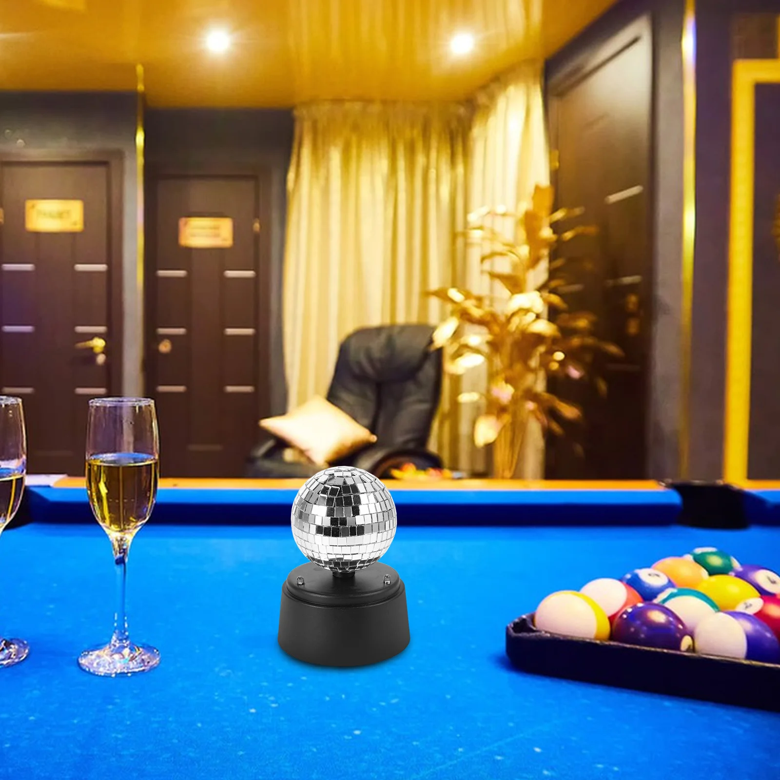 Настольная лампа со стеклянным зеркалом - Фотография_5