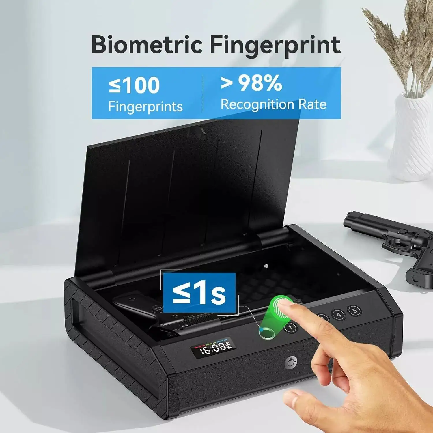 С экраном, паролем от отпечатков пальцев с защитой от кражи - Фотография_2